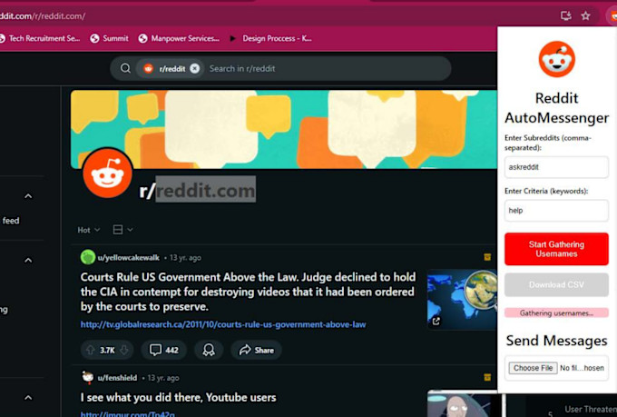 build, modify or fix google chrome browser extension